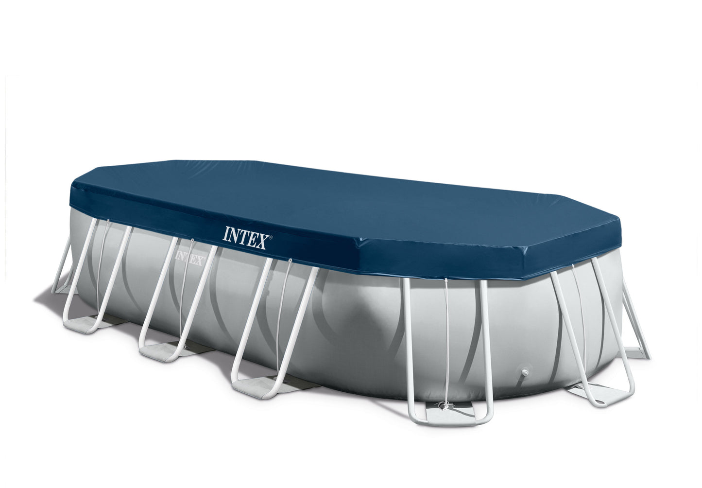 INTEX Prism Frame Oval Pool (16.6ft x 9ft x 48")