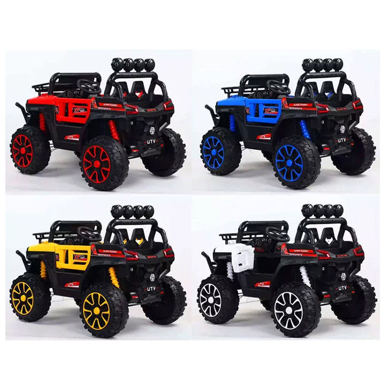 Jeep UTV Kids Ride On Electric Jeep EV Big Size (2–10 Years) 5 Motors with Remote and Music