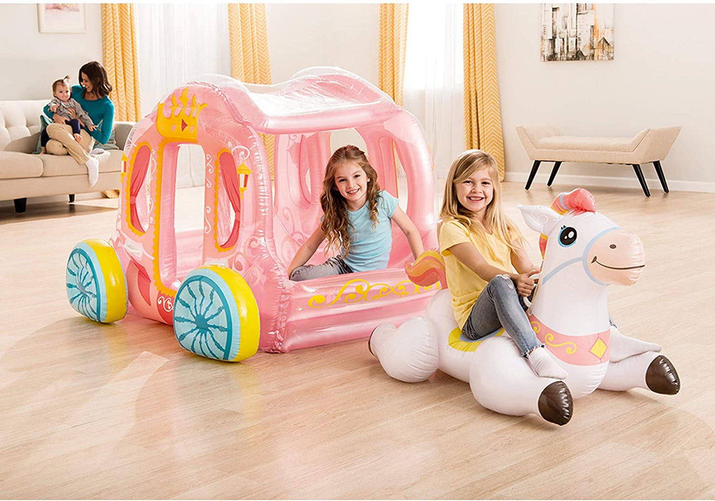 INTEX Inflatable Play Centre ( 57"x 53"x 40" ) Princess Carriage