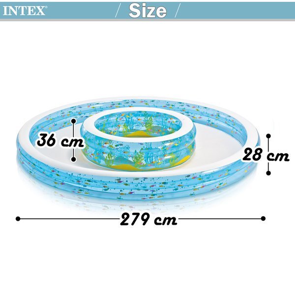 INTEX Wishing Well Pool ( 100" W x 14" H )