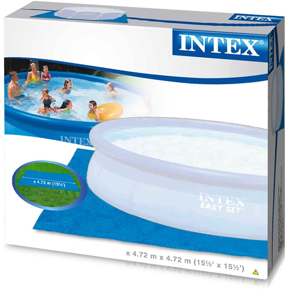 28048 Intex Pool Ground Cloth for 8ft to 15ft Round Above Ground Pools ...