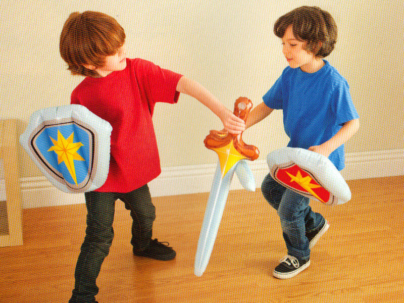 INTEX Sword And Shield Play Set ( 22" x 7" x 2" ) x ( 12" x 11" x 3" )