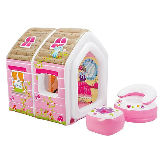 INTEX Princess Play House Set 49" x 43" x 48"  With 1 Arm Chair & 1 Ottoman