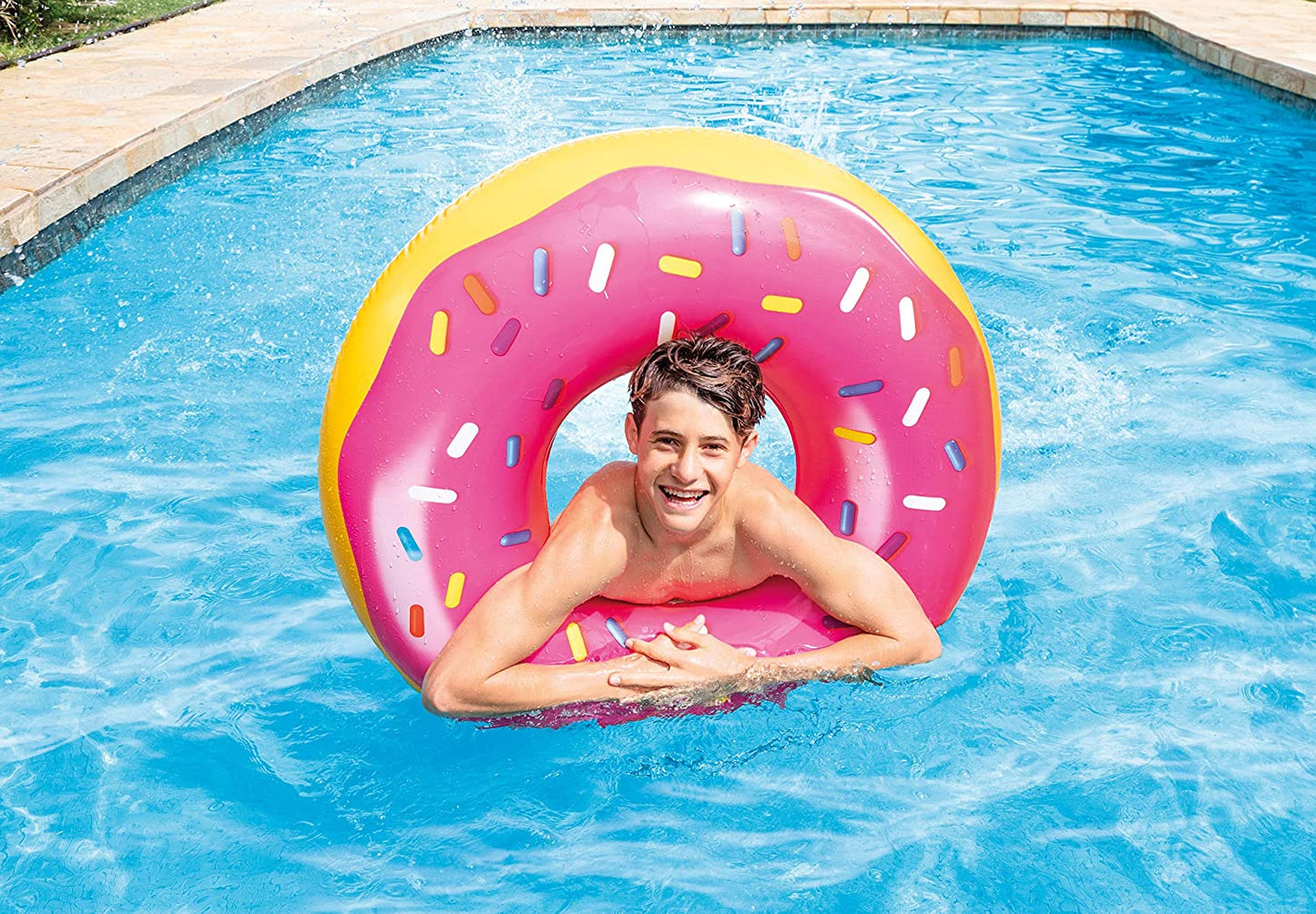 INTEX Swim Tube Pink Frosted Donut ( 39" )