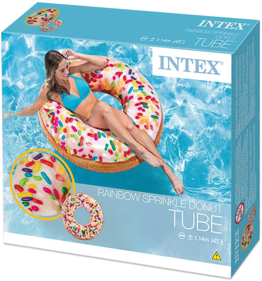 INTEX Sprinkle Donut Inflatable Pool Swim Tube 39" (99cm x 25cm)