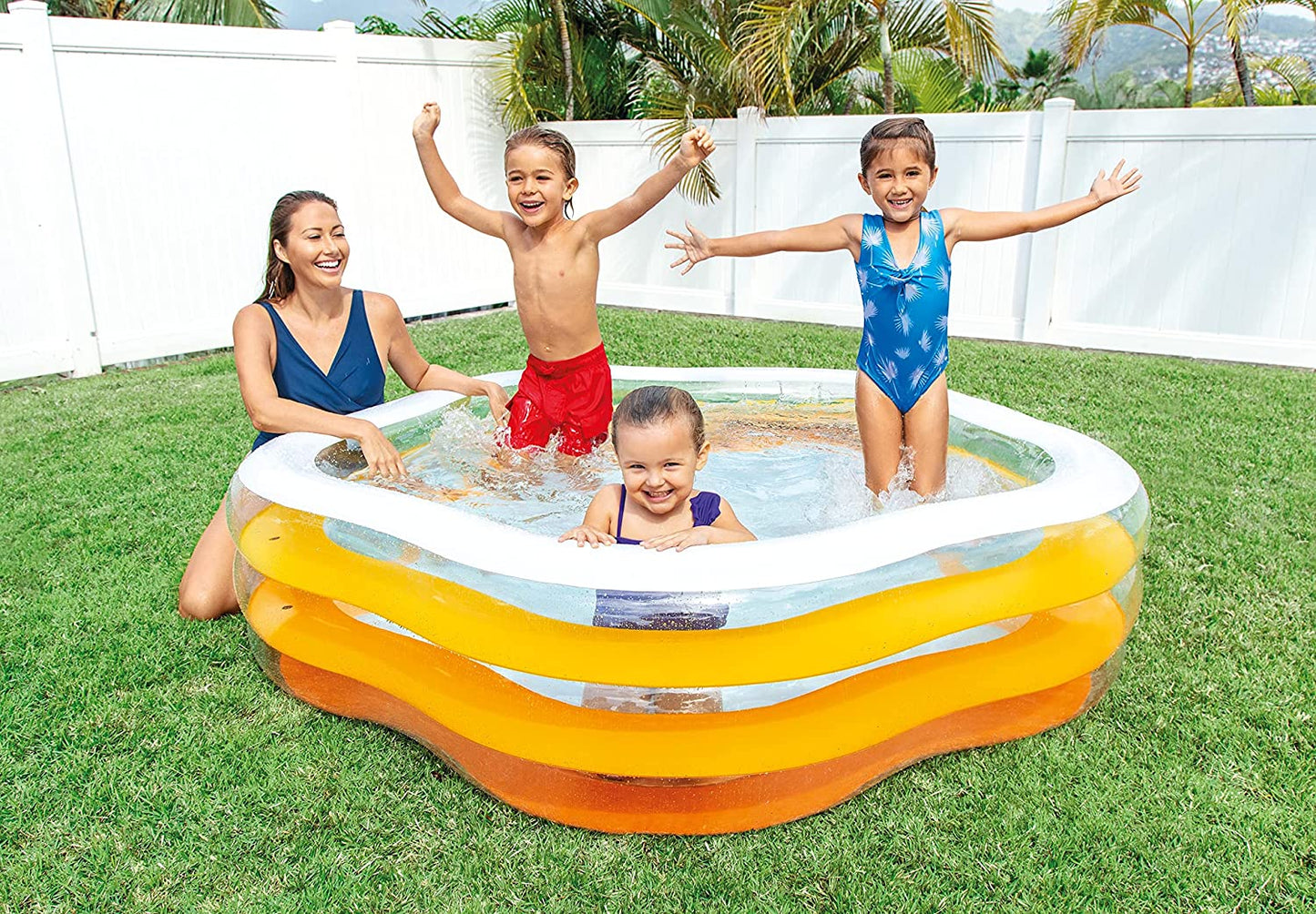 INTEX Summer  Pentagonal Pool ( 73" L x 71" W x 21" H )