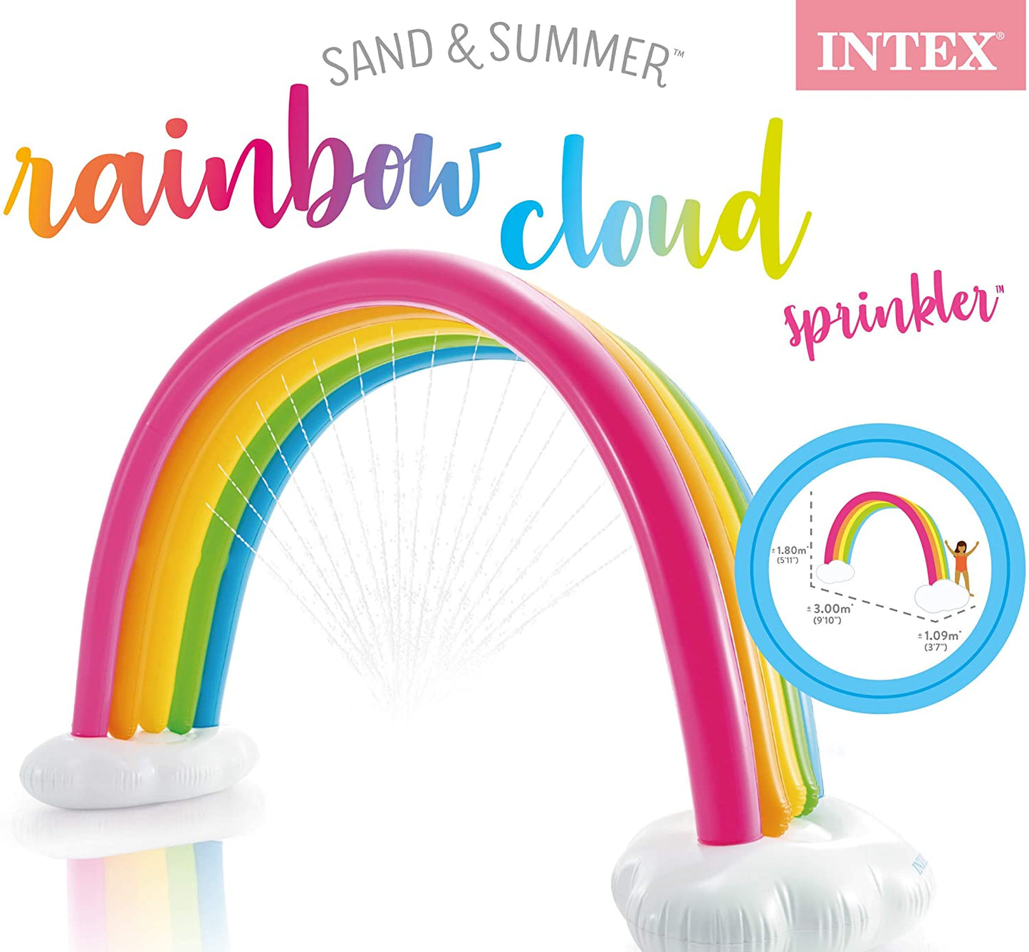 INTEX Rainbow Cloud Sprinkler (9'10" x3'7" x5'11" )