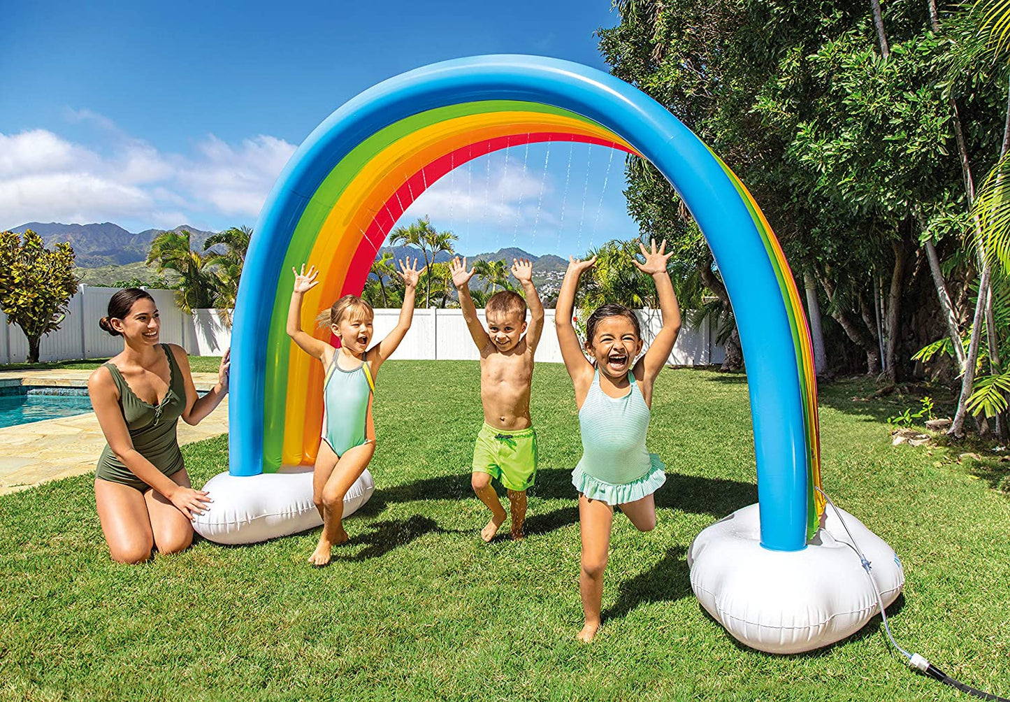 INTEX Rainbow Cloud Sprinkler (9'10" x3'7" x5'11" )