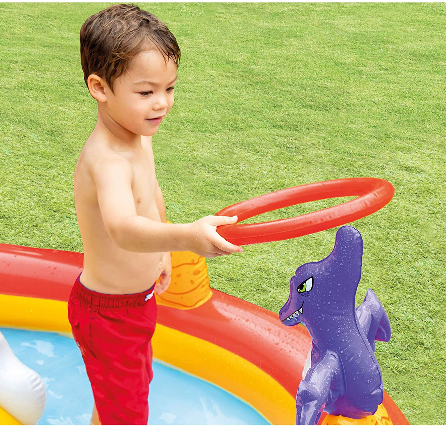 INTEX Happy Dino Play Center Pool 6'5in x 5'7in x 3'6in