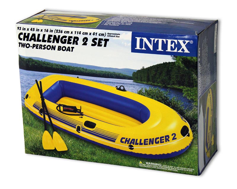 INTEX Challenger 2 Boat Set for 2 Persons 170 Kg