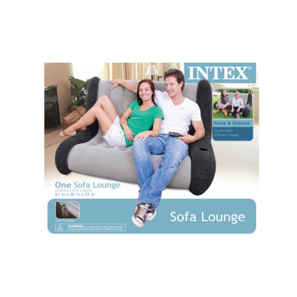 INTEX Sofa Inflatable 2 Person Lounge (61"X46"X29" )